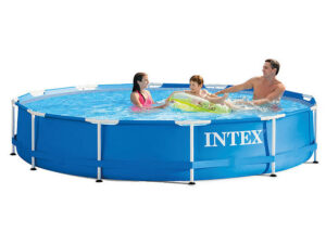 12ftby30inch metal frame 500h v18 Intex 12' Diameter 39 Deep Metal Frame Pool