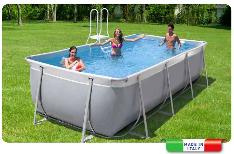 Metal frame shop swimming pool