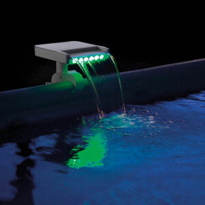 Intex LED Fountain 700h green z2 v16 Intex Multi-Coloured LED Swimming Pool Waterfall