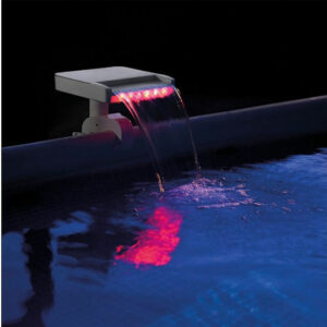 Intex LED Fountain 700h red z2 v16 Intex Multi-Coloured LED Swimming Pool Waterfall
