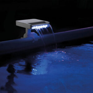 Intex LED Fountain 700h white z2 v16 Intex Multi-Coloured LED Swimming Pool Waterfall