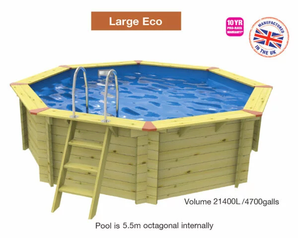 Plastica ECO Wooden Pool - 5.5m Diameter