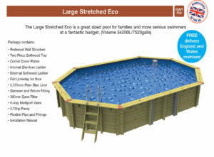 Plastica ECO Wooden Pool - 7.5m x 5m Oval - Image 3