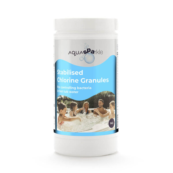 AquaSparkle Spa Stabilised Chlorine Granules - 1kg