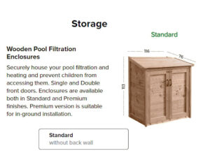 Storage 500h v18 Sea Breeze Wooden Pool