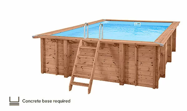 Summer Oasis Wooden Pool Package - 6.0m L x 4.19m W x 1.31m Deep