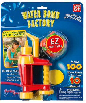Water Bomb Factory 500h v18 swimming pool inflateables,pool inflatables,pool fun,swimming pool toys,pool loungers,swimming pool lounger,dive sticks,dive rings,ride on inflateables,outdoor fun,summer fun,swimming pool fun