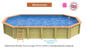 Westminster 700h v18 Plastica Premium Octagonal Wooden Pools