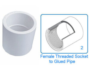 Swimming Pool Threaded Socket - 1.5"
