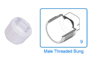 Swimming Pool Threaded Bung - 1.5" - 5 x Pack