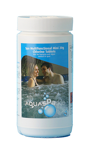 aquasparklemultifunctionaltablets500hv10 AquaSparkle Spa Multifunctional Chlorine Tablets