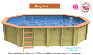 Plastica Bayswater Octagonal Wooden Pool - Image 5