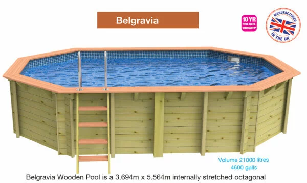 Plastica Belgravia Octagonal Wooden Pool