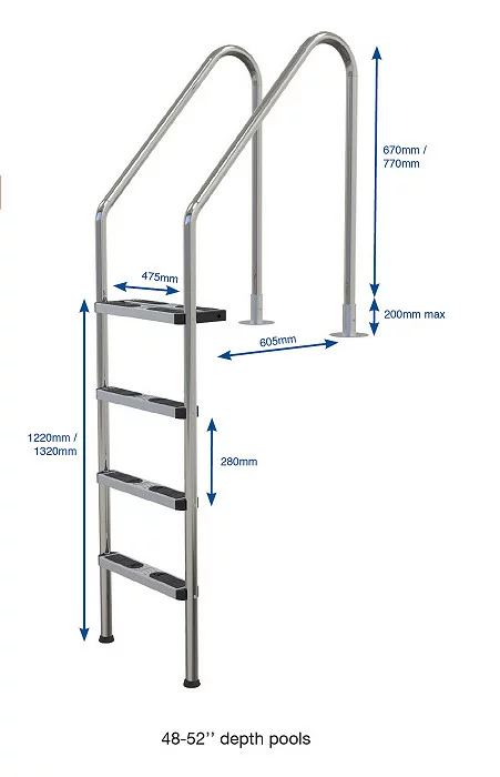 Heavy duty pool ladder deals