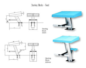 Swimming Pool Competition Fixed Starting Blocks