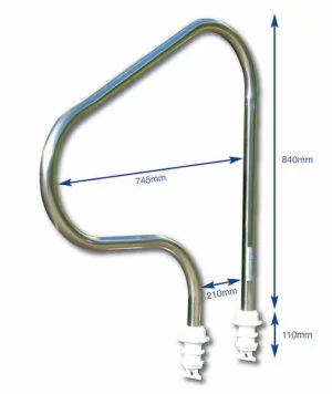 Swimming Pool 1.5" Grab Rail