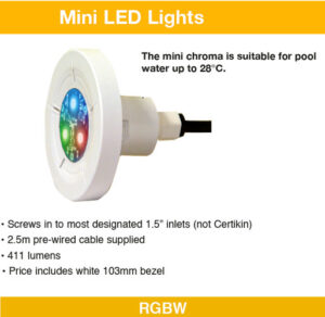 mini led colour 500h v18 Wooden Swimming Pool LED Lights