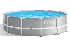Intex 12' Diameter 39" Deep Prism Metal Frame Pool - Image 3