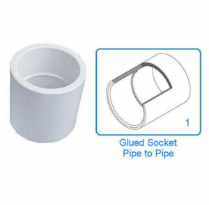 Swimming Pool Pipe to Pipe Socket 2"- Pack of 10 - Image 2
