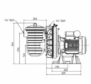 Sta-Rite 5P2RE Swimming Pool Pump 1.0HP - Image 6