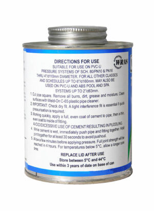 Swimming Pool Wet R Dry 725 Fast Cure Pipe Cement 250ml - Image 2