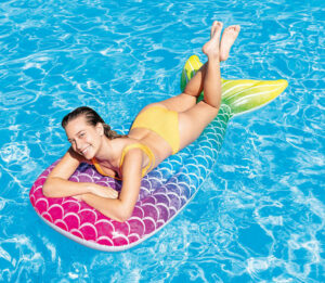 Intex mermaid tail float 600w z1 v23 18 Pocket Suntanner Swimming Pool Lounger