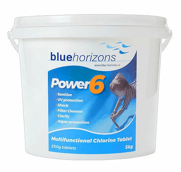 Blue Horizons Power 6 Multifunctional Chlorine Tablets - 250g - 5kg