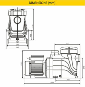 Davey StarFlo Swimming Pool Pump - 0.75HP - Image 3